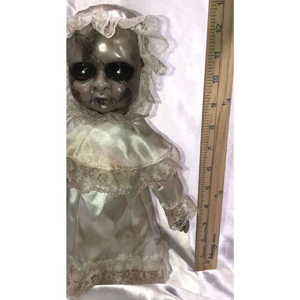 Halloween Doll Scary Haunted Creepy Talks Eyes Light Up Kids of America Corp 13